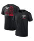 ფოტო #1 პროდუქტის Big Boys Black Texas Rangers 2023 World Series Champions Signature Roster T-shirt