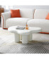 Cute Cloud Coffee Table for Living Room, Cream, 35inch