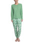Фото #4 товара Пижама Muk Luks Supersoft Ribbed Pajama