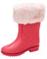 Toddler Faux Fur-Lined Rain Boots 5
