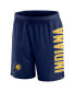 Men's Navy Indiana Pacers Post Up Mesh Shorts