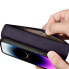 Фото #11 товара Чехол для смартфона ICARER кожаный с карманом для карт iPhone 14 Pro Max фиолетовый.