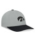 ფოტო #4 პროდუქტის Men's Gray/Black Iowa Hawkeyes Mick Flex Hat