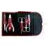 Фото #1 товара Маникюрный набор Surgana: Ножницы для ногтей 9 см Ножницы для кутикулы 9 см Маникюрный пинцет скошенный 9 см Кусачки для ногтей 10 см Пилка + Органайзер