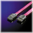 Фото #4 товара ROLINE Internal SATA 3.0 Gbit/s Cable 0.5 m - 0.5 m - SATA II - SATA 7-pin - SATA 7-pin - Male/Male - Black - Red
