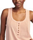 ფოტო #4 პროდუქტის Women's Cotton Henley Tank Top