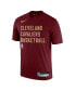 Men's Wine Cleveland Cavaliers 2023/24 Sideline Legend Performance Practice T-shirt