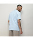 Men's Light Blue Self-Design Block Shirt