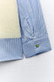 Свитер-рубашка с контрастными деталями ZARA