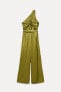 ASYMMETRIC SATIN JUMPSUIT