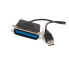 Фото #1 товара StarTech.com 6 ft USB to Parallel Printer Adapter - M/M - 1.9 m - Centronics - USB A - Male/Male - Black - 200 g