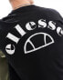 Ellesse Chandres logo back print t-shirt in black Черный, XS - фото #3