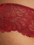 Фото #7 товара ASOS DESIGN Curve Sienna lace high waist brazilian brief in red