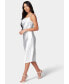 Фото #2 товара Women's Satin Midi Slip Dress