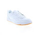 Фото #2 товара Reebok BB 4000 II Mens White Leather Lace Up Lifestyle Sneakers Shoes 9