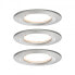 PAULMANN 934.94 - Recessed lighting spot - 3 bulb(s) - LED - 2700 K - 460 lm - Metallic