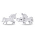 Original silver earrings Unicorn EA821W