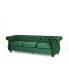 Somerville Chesterfield Tufted Jewel Toned Sofa with Scroll Arms