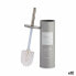 Toilet Brush Beauty Products White Grey Steel Plastic 9,5 x 37,5 x 9,5 cm (12 Units)