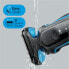 Фото #2 товара Braun Series 5 Razor for Men, Electric Shaver, EasyClean, Wet & Dry, Rechargeable & Wireless, 51-B1000s, Blue