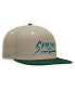 Men's Khaki/Green Michigan State Spartans Land Snapback Hat