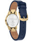 ფოტო #3 პროდუქტის Eco-Drive Women's Disney Snow White Blue Leather Strap Watch 30mm Gift Set