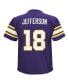 ფოტო #3 პროდუქტის Toddler Boys and Girls Justin Jefferson Purple Minnesota Vikings Alternate Game Jersey
