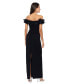 ფოტო #2 პროდუქტის Petite Floral-Appliqué Off-The-Shoulder Gown