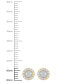 Фото #3 товара Diamond Halo Stud Earrings (1/4 ct. t.w.) in 14k White Gold or 14k Gold