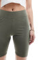 Noisy May legging shorts in khaki