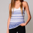 Sam Edelman Womens White/Blue Casual Sleeveless Tank Top 122399 Size X-Small - фото #1