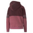Puma Power Winterized Pullover Hoodie Womens Burgundy, Pink Casual Outerwear 670