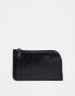 DKNY Lumen zip card holder in black