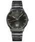 ფოტო #1 პროდუქტის Men's Swiss Automatic Commander Big Date Black PVD Stainless Steel Bracelet Watch 42mm