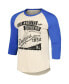 Фото #3 товара Men's Cream/Royal Los Angeles Dodgers Raglan 3/4-Sleeve T-Shirt