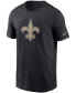 Men's Black New Orleans Saints Primary Logo T-shirt