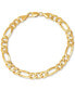 ფოტო #1 პროდუქტის Men’s Figaro Link Chain Bracelet in 18k Gold-Plated Sterling Silver or Sterling Silver