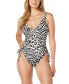 Coco Reef Women's Contours Stellar Shirred-Leg One-Piece Swimsuit Multi Size 40C - фото #1