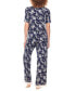 ფოტო #2 პროდუქტის Women's Something Sweet Rayon Pant Pajama Set, 2 Piece