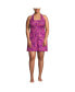 Фото #1 товара Купальник женский Lands' End Chlorine Resistant Square Neck Halter Swim Dress