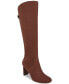 Women's Adelayde Knee High Thin Block-Heel Dress Boots, Created for Macy's