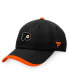 Фото #5 товара Men's Black Philadelphia Flyers Authentic Pro Rink Pinnacle Adjustable Hat