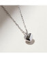 ფოტო #2 პროდუქტის Puffed Heart Necklace - Lev Silver