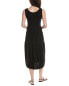 Фото #2 товара Eileen Fisher Tiered Midi Dress Women's Black S