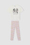 Фото #5 товара Пижама для девочек Defacto Disney Mickey & Minnie с короткими рукавами Z5165a623sm