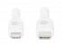 Manhattan USB-C to Lightning Cable - Charge & Sync - 0.5m - White - For Apple iPhone/iPad/iPod - Male to Male - MFi Certified (Apple approval program) - 480 Mbps (USB 2.0) - Hi-Speed USB - Lifetime Warranty - Box - White - USB C - Lightning - 0.5 m - Male - Male
