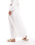 Rhythm classic tiered maxi skirt in white