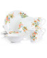 Фото #2 товара Floral Zoe 16 Piece Round Porcelain Dinnerware Set, Service for 4