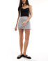 Фото #3 товара ASOS DESIGN mini skort in grey marl