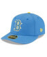 Фото #1 товара Men's Light Blue Boston Red Sox City Connect Low Profile 59FIFTY Fitted Hat
